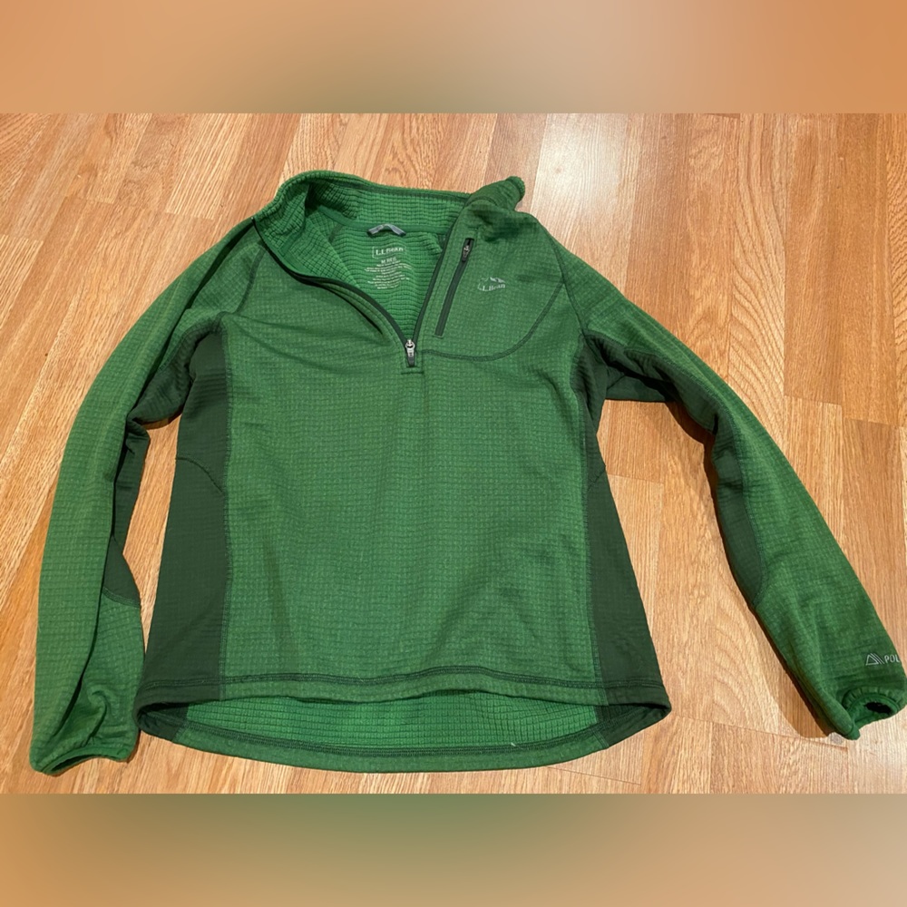L.L. Bean 1/4 Zip Fleece, Men’s Medium - Green